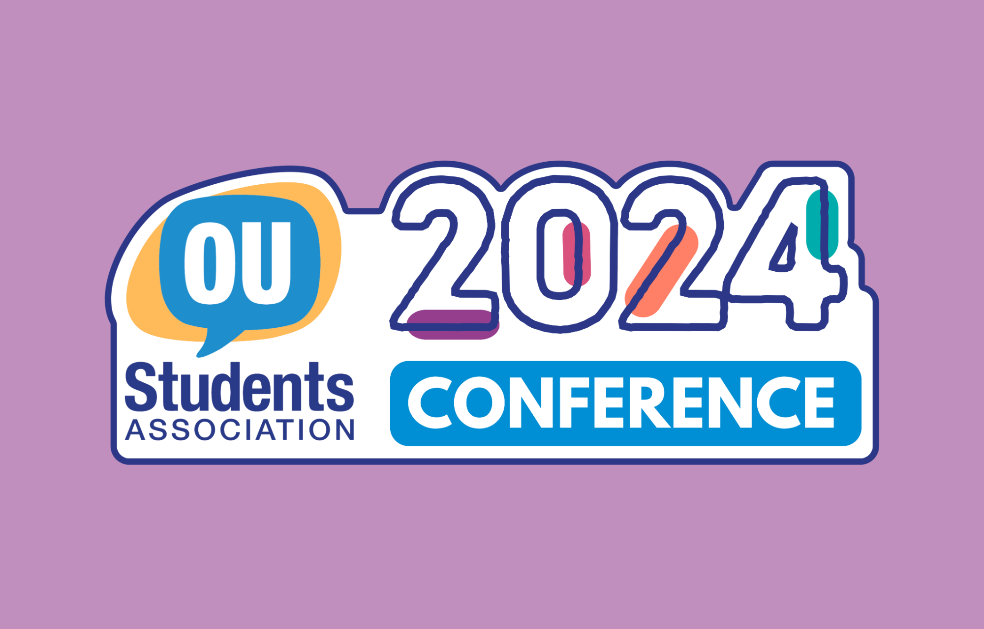 The Association logo next to the words '2024 Conference' on a purple background.